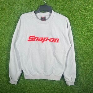 Snap On Tools Light Gray Crewneck Sweatshirt Size S